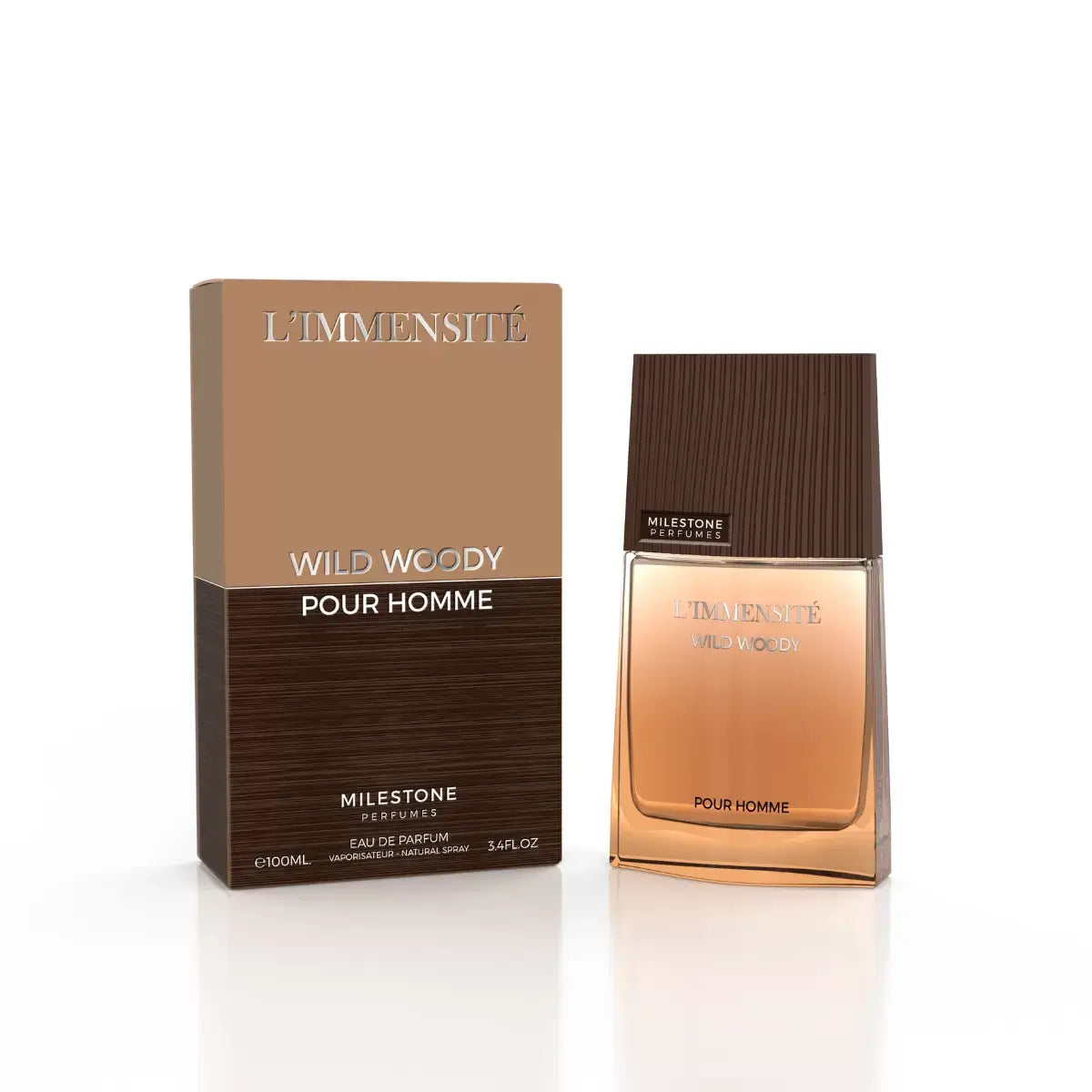 Milestone L'immensite Wild Woody  Pour Homme Eau de Parfum 100 ml - BEAUTY PLATZ