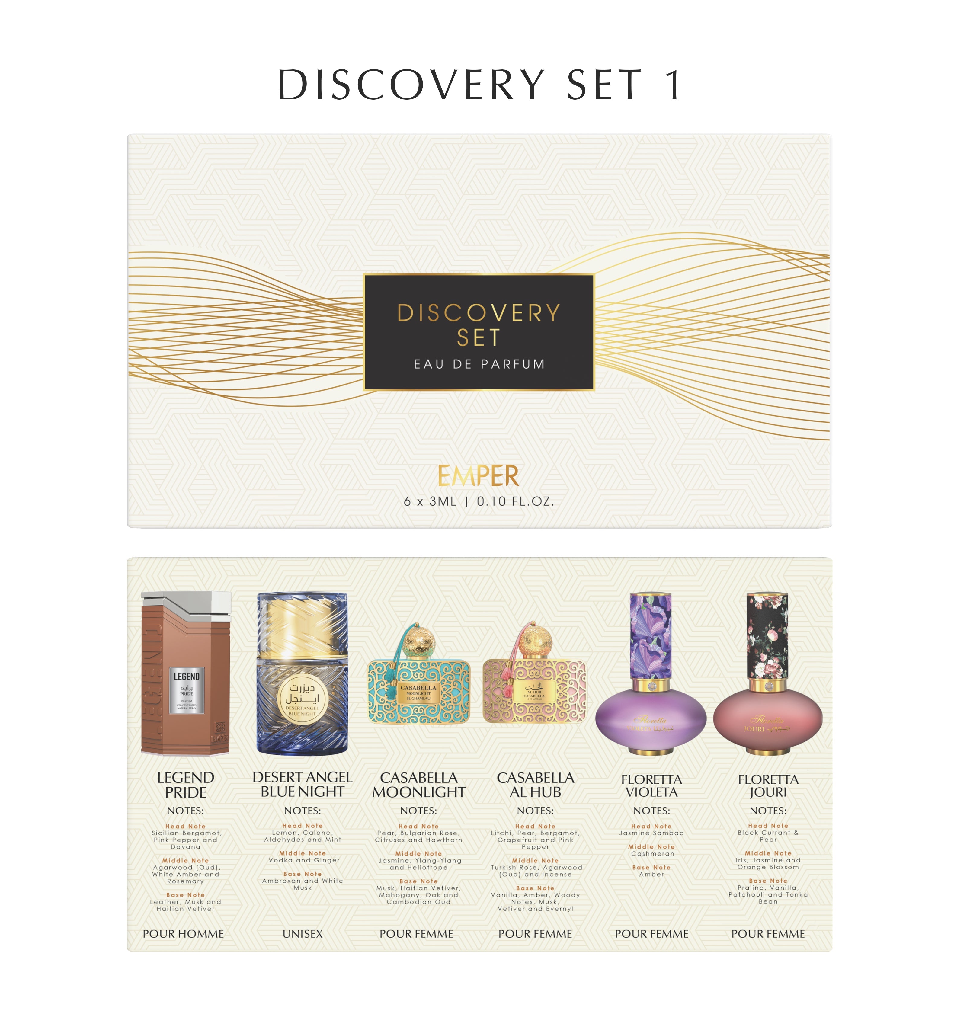 5 x Emper 3ML DISCOVERY SET 5