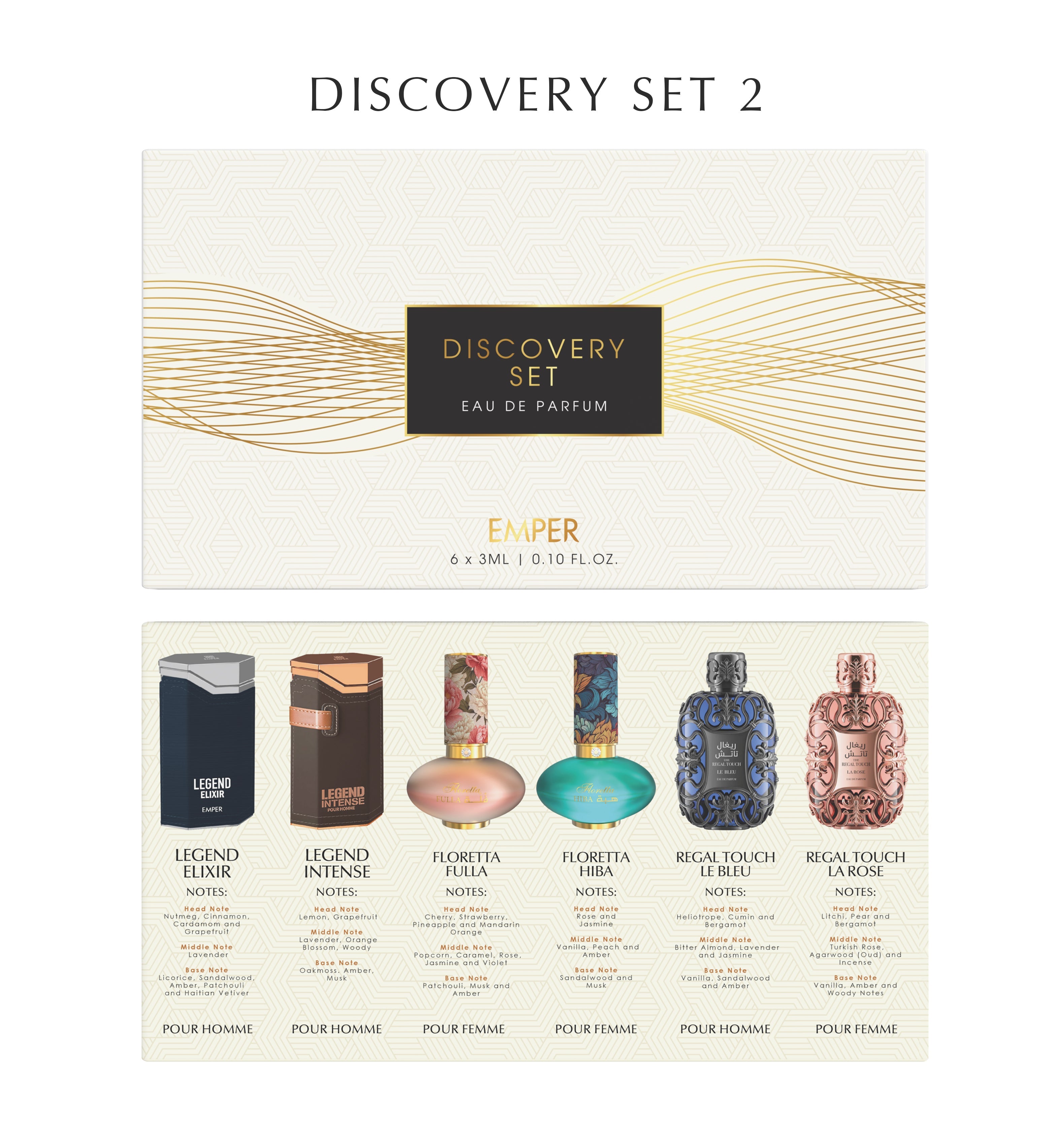 5 x Emper 3ML DISCOVERY SET 5