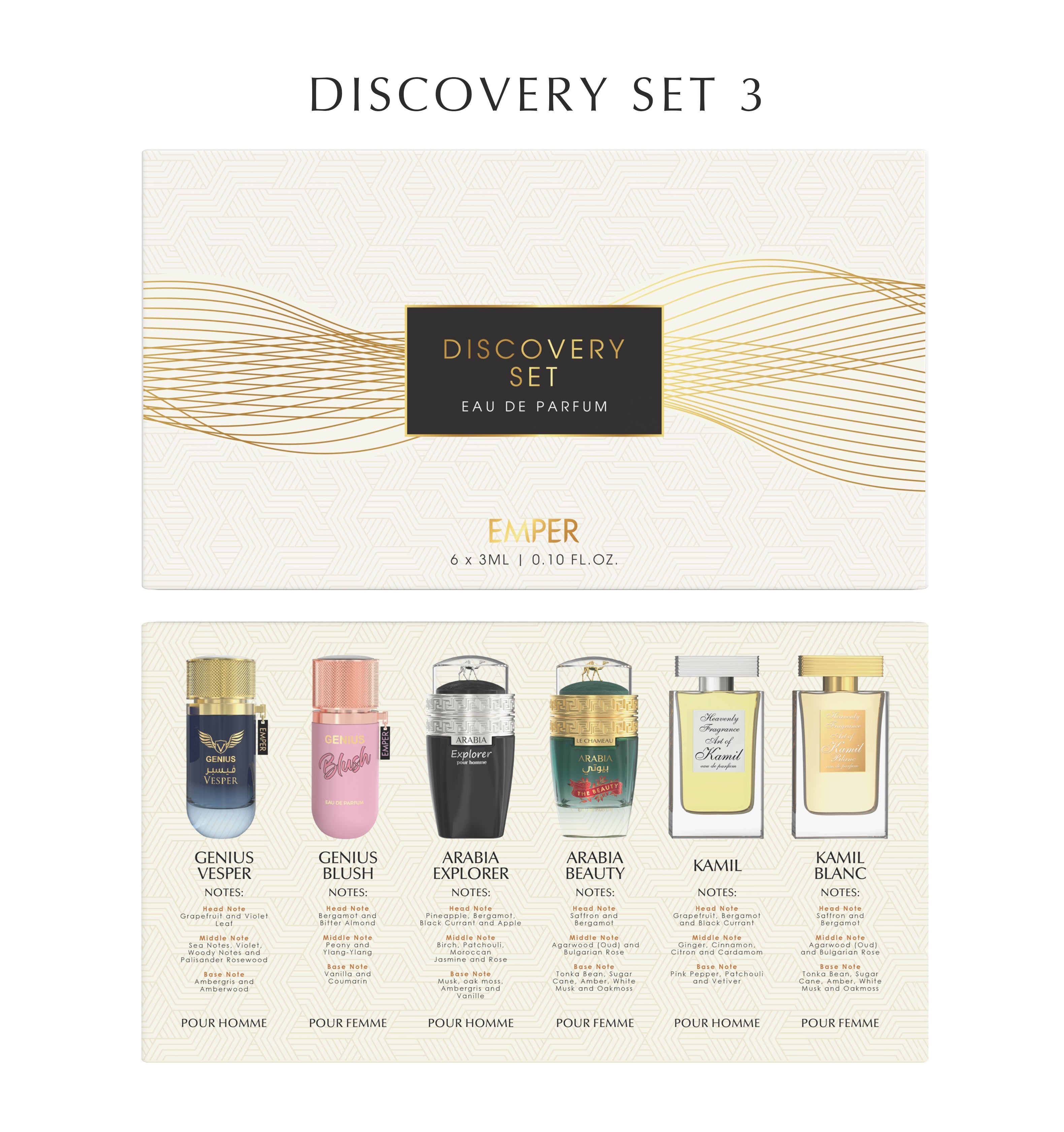 5 x Emper 3ML DISCOVERY SET 5