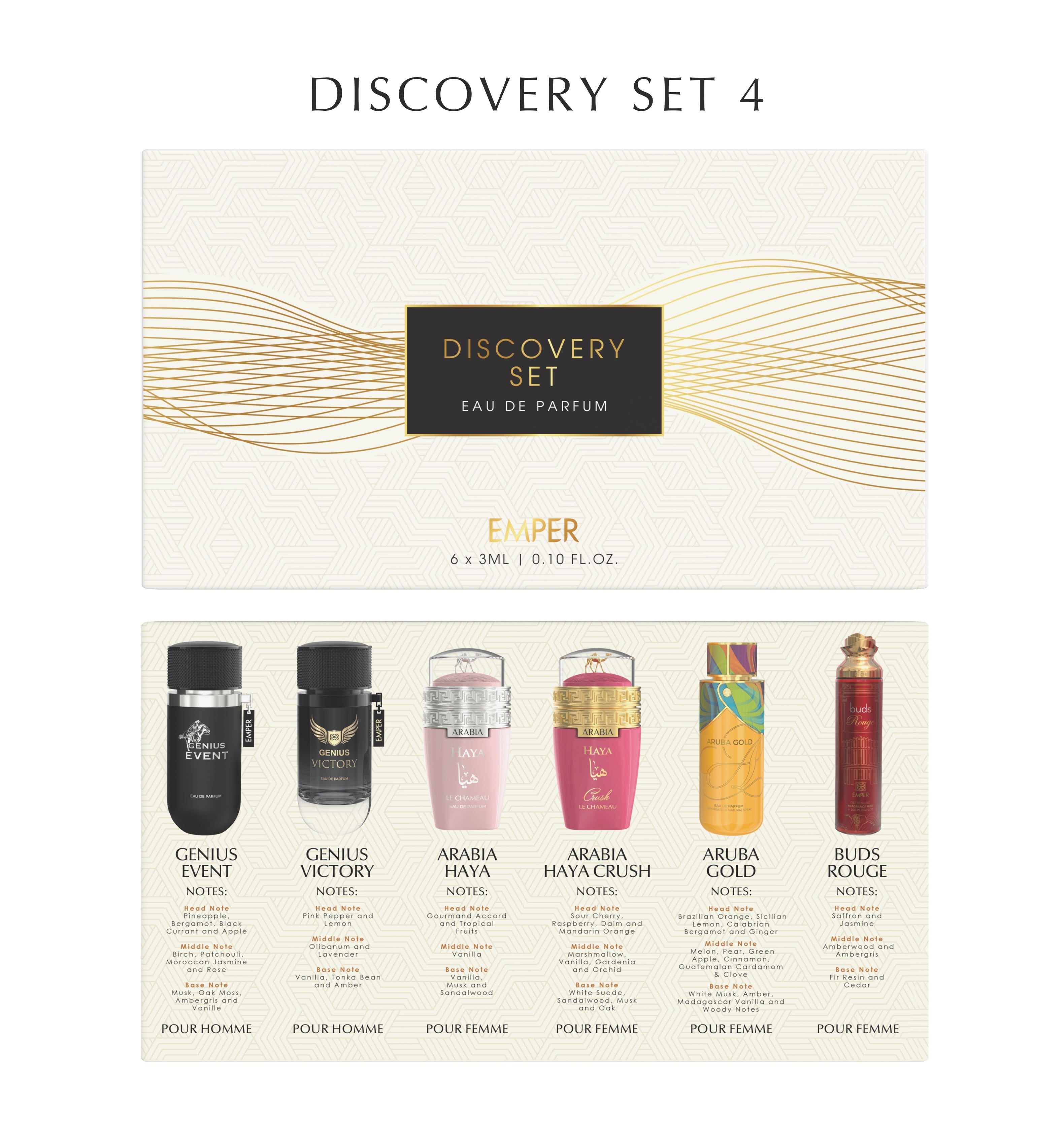 5 x Emper 3ML DISCOVERY SET 5