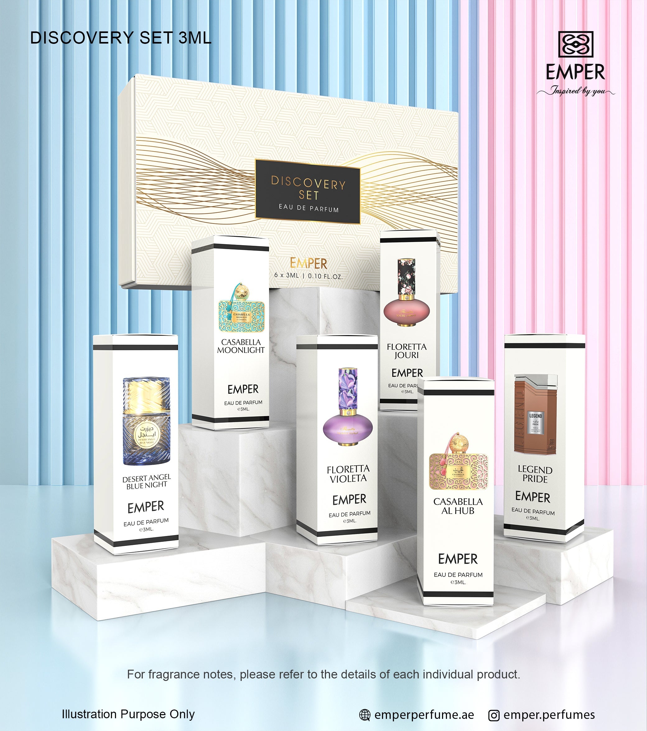 5 x Emper 3ML DISCOVERY SET 5 - BEAUTY PLATZ