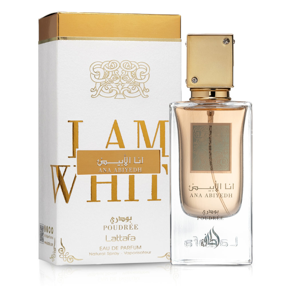 Entdecken Sie Lattafa Ana Abiyedh Poudree, ein elegantes, pudriges Parfum für Damen. Ein cremiger und langanhaltender Duft mit Moschus, Rose und Vanille. Jetzt online bei BPlatz.de kaufen.