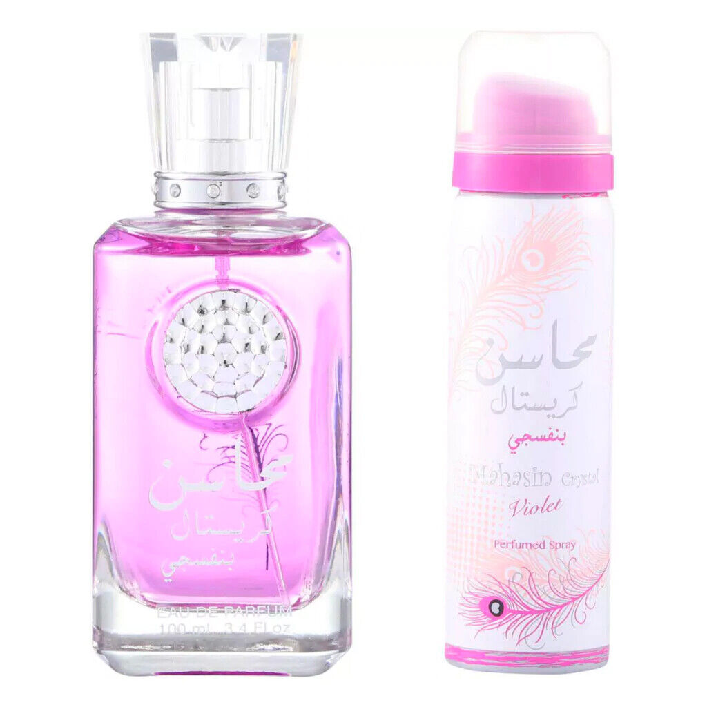 Lattafa Perfume Mahasin Crystal Violet + Deo &nbsp;Eau de Parfum 100ml