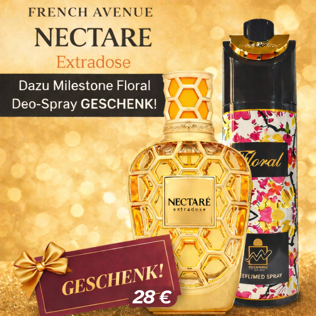 Gift set French Avenue Nectare Extradose Eau de Parfum 100 ml + Milestone Floral Spray BEAUTY PLATZ