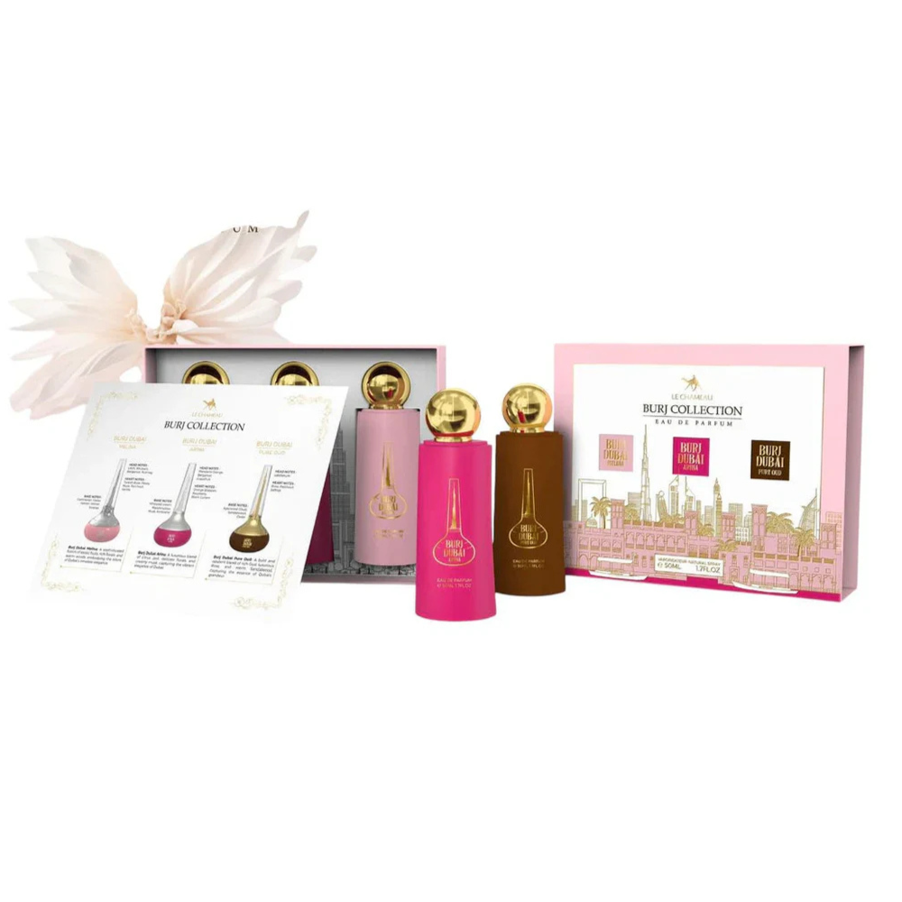 Le Chameau Burj Collection Geschenkset – 3x 50ml Eau de Parfum