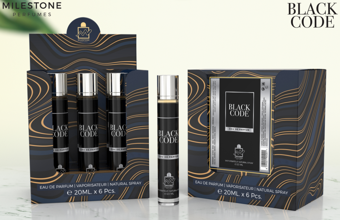 Milestone Black Code Eau de Parfum 20ml - BEAUTY PLATZ
