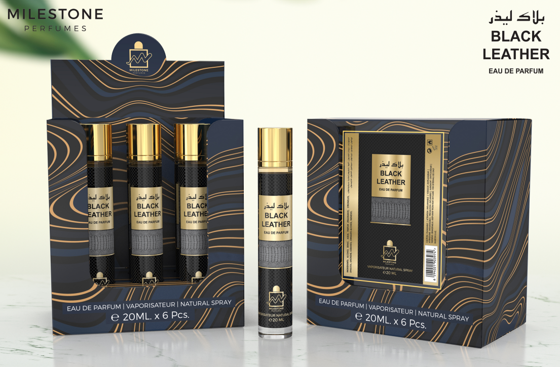 Milestone Black Leather Eau de Parfum 20ml - BEAUTY PLATZ