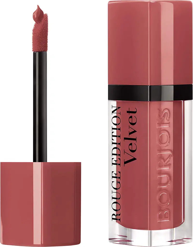 Bourjois, Rouge Edition Velvet, Dimeticon, Matt, Flüssiger Lippenstift, 04, Pfirsich Club, 7.7 ml