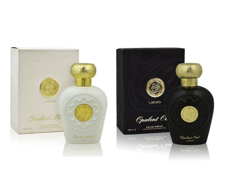 Package Lattafa Perfume Opulent Musk + Opulent Oud Eau de Parfum 100ml (Women+Men)