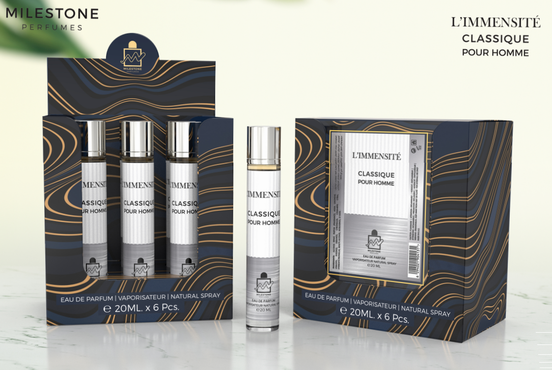 Milestone L'Immensite Classique Pour Homme Eau de Parfum 20ml - BEAUTY PLATZ