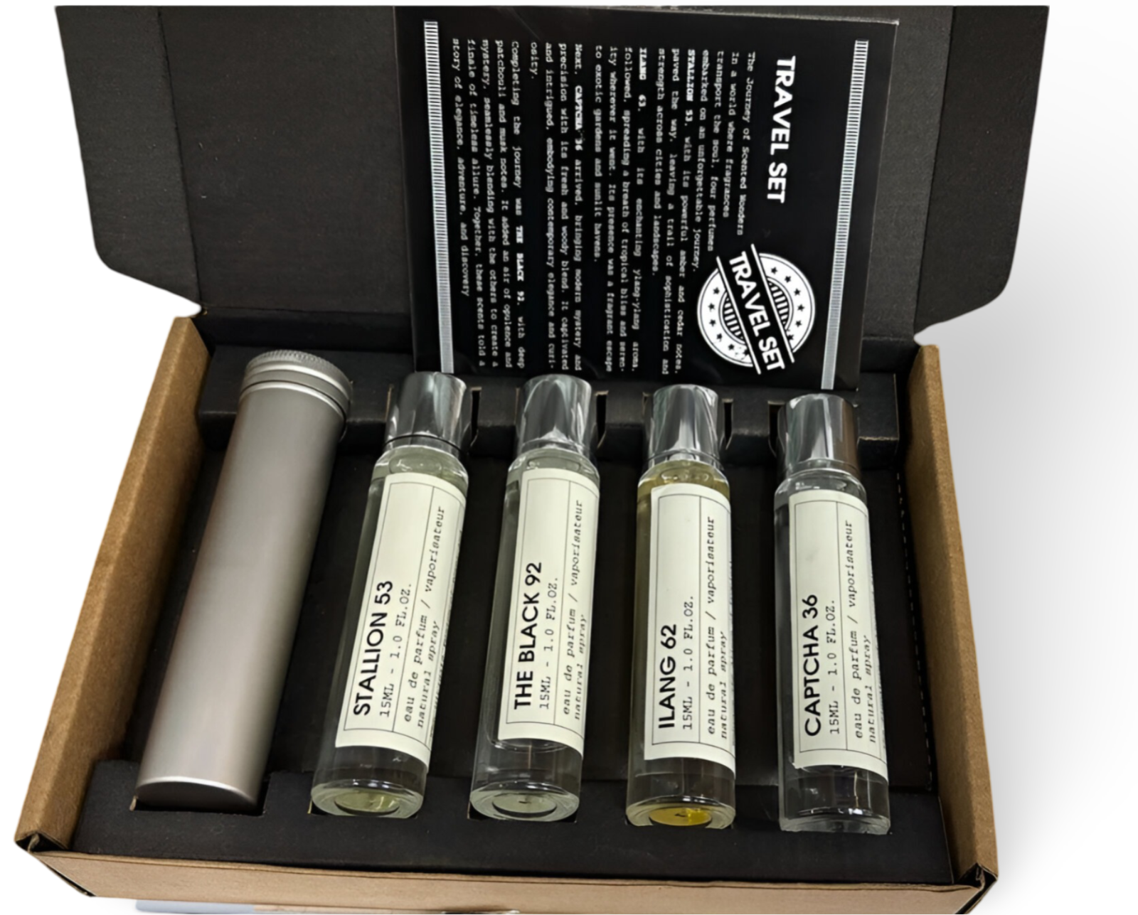 Emper Travel Set Stallion 53 The Black 92 Ilang 62 Captcha 36 15ML Eau de Parfum