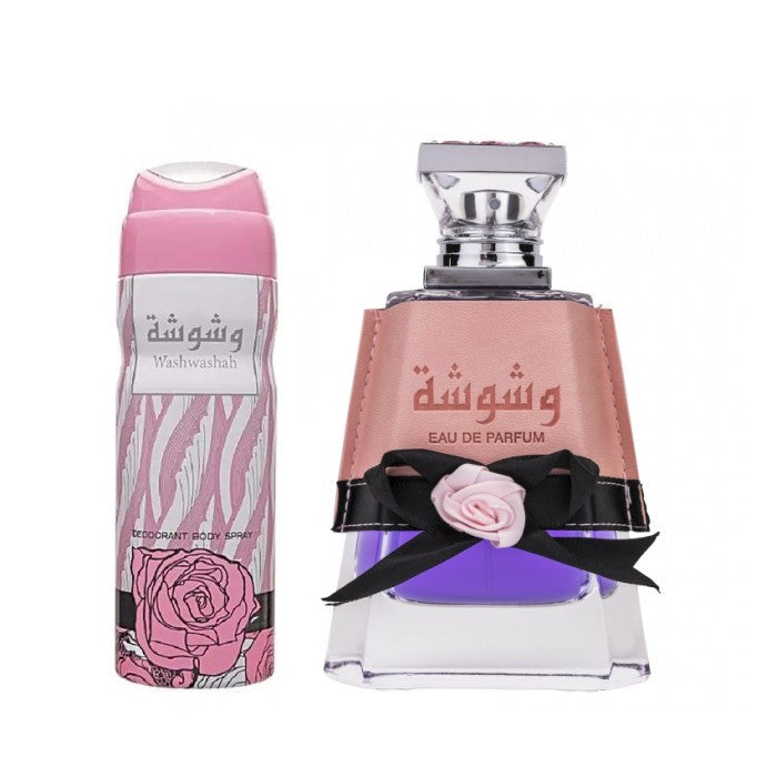 Lattafa Perfume Washwashah Woda perfumowana 100ml + Dezodorant w sprayu 50ml